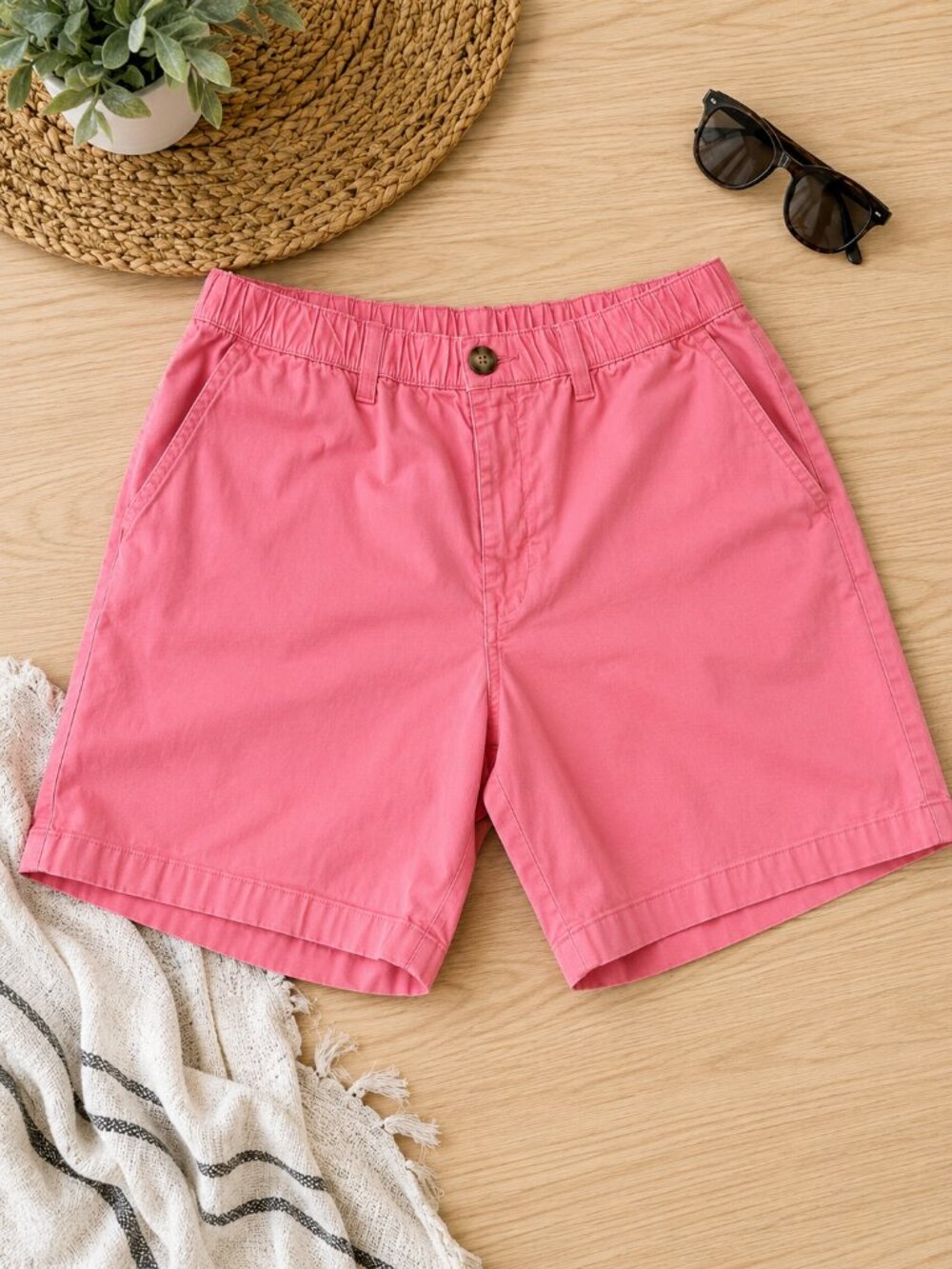 Chubbies Men's XL Pink Stretch Chino Shorts Casual Summer Preppy